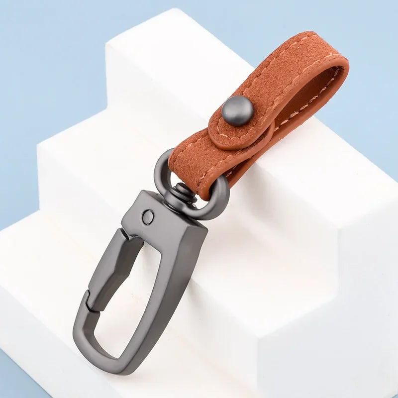 Handgefertigter Schlüsselanhänger aus echtem Leder DIY-Autoschlüsselanhänger Schlüsselhalter Schlüssel-Organizer Anhänger Schlüsselanhänger-Zubehör