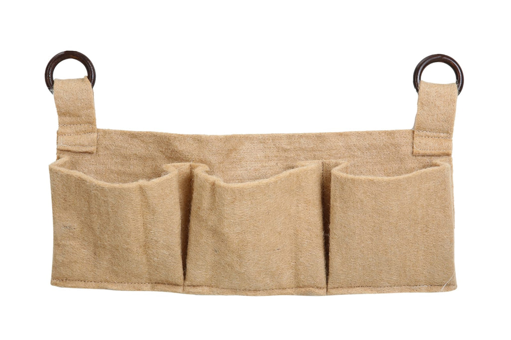 Outdoor Umweltfreundliche Jute-Wandtasche mit 3 Pflanztaschen