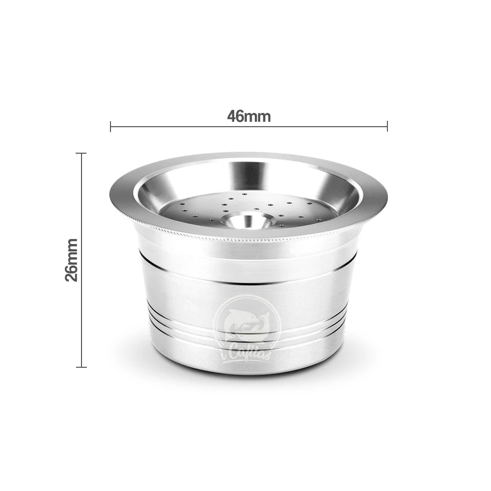 iCafilas Wiederverwendbare Kapsel  Für K-fee Kaffeefilter Kapseln Pods Tamper Nachfüllbar Für Caffitaly Tchibo Cafissimo Maschinen