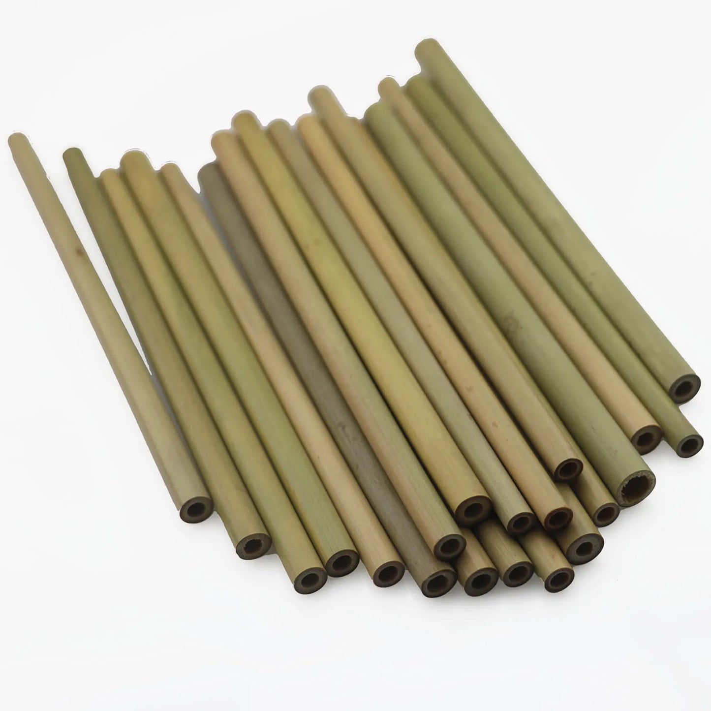 10 Stück/Set Bambus-Trinkhalme Wiederverwendbare umweltfreundliche Strohhalme Zero Waste Strohhalme für zu Hause, Partys, Camping und Reisen mit Reinigungsbürste