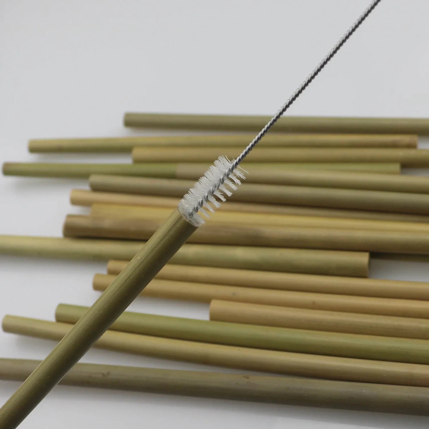 10 Stück/Set Bambus-Trinkhalme Wiederverwendbare umweltfreundliche Strohhalme Zero Waste Strohhalme für zu Hause, Partys, Camping und Reisen mit Reinigungsbürste