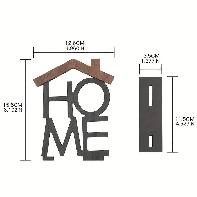Kreative Holz-Wohnungsdekoration: Wohnzimmertisch, Kleiderschrank, Schreibtisch – kleine Dekoration in Hausform – Einweihungs- und Geburtstagsgeschenk