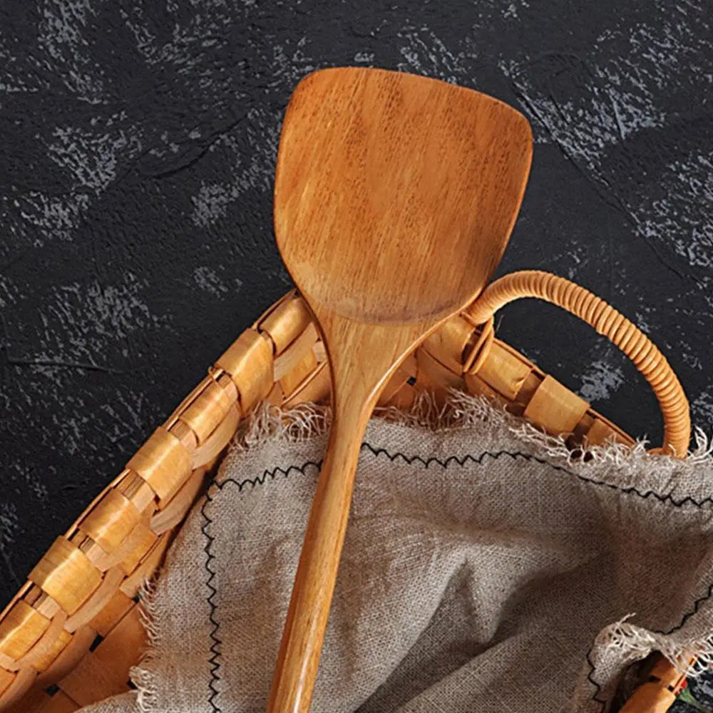 Bambuslöffel Holzzubehör Bratpfannenwerkzeuge Küchenutensilien Schaufel Kochwerkzeuge Pfannenwender