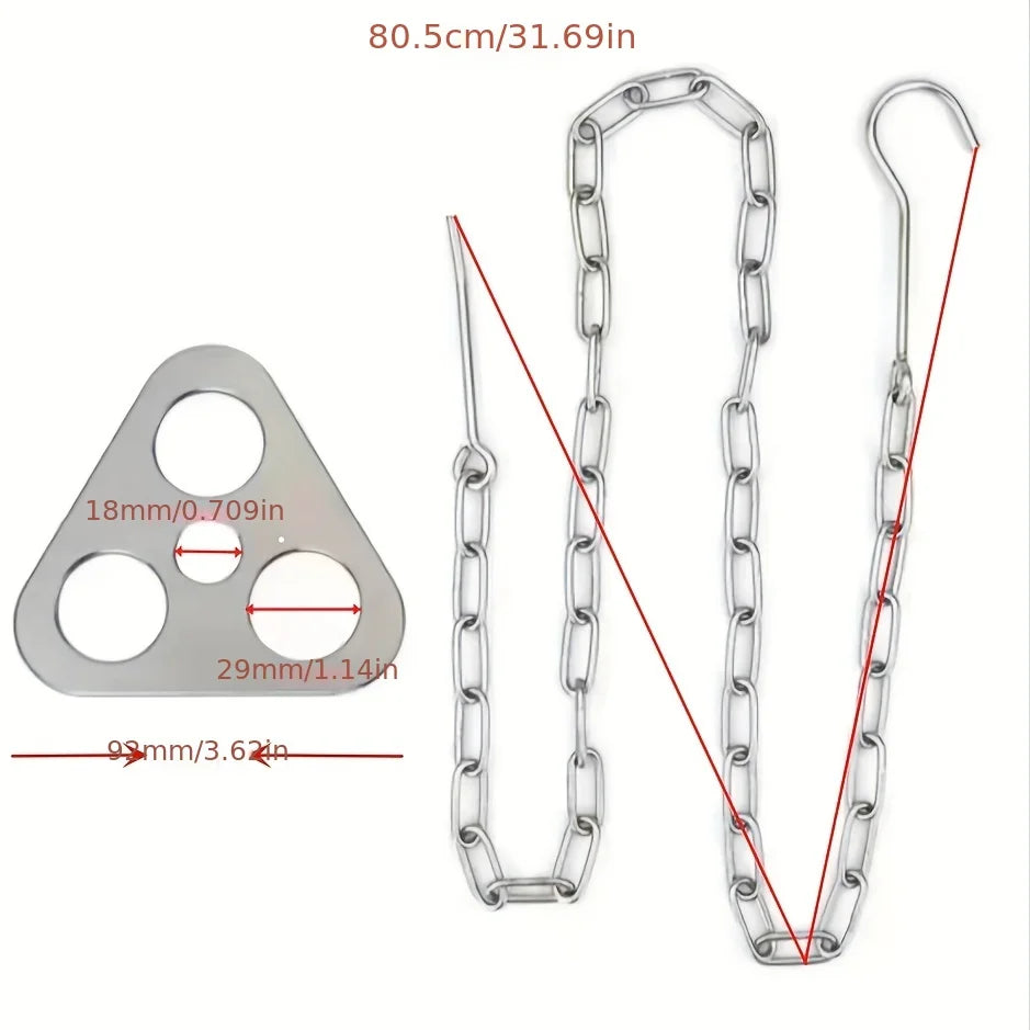 Tragbare Campingausrüstung  Abnehmbarer Dreifuß-Hängeständer für den Außenbereich  Zubehörset für das Kochen am Lagerfeuer