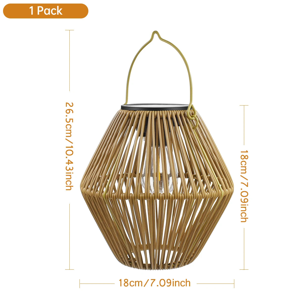 Solarlaternen für den Außenbereich – wasserdichte Solarlaternen zum Aufhängen – gewebte Laternen im Boho-Stil – Dekoration für Garten und Hof