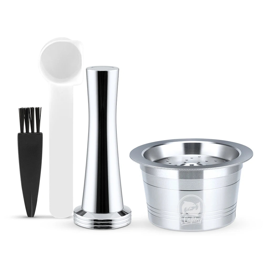 iCafilas Wiederverwendbare Kapsel  Für K-fee Kaffeefilter Kapseln Pods Tamper Nachfüllbar Für Caffitaly Tchibo Cafissimo Maschinen