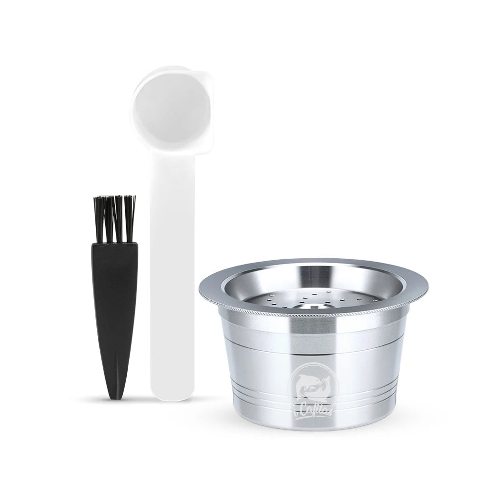 iCafilas Wiederverwendbare Kapsel  Für K-fee Kaffeefilter Kapseln Pods Tamper Nachfüllbar Für Caffitaly Tchibo Cafissimo Maschinen