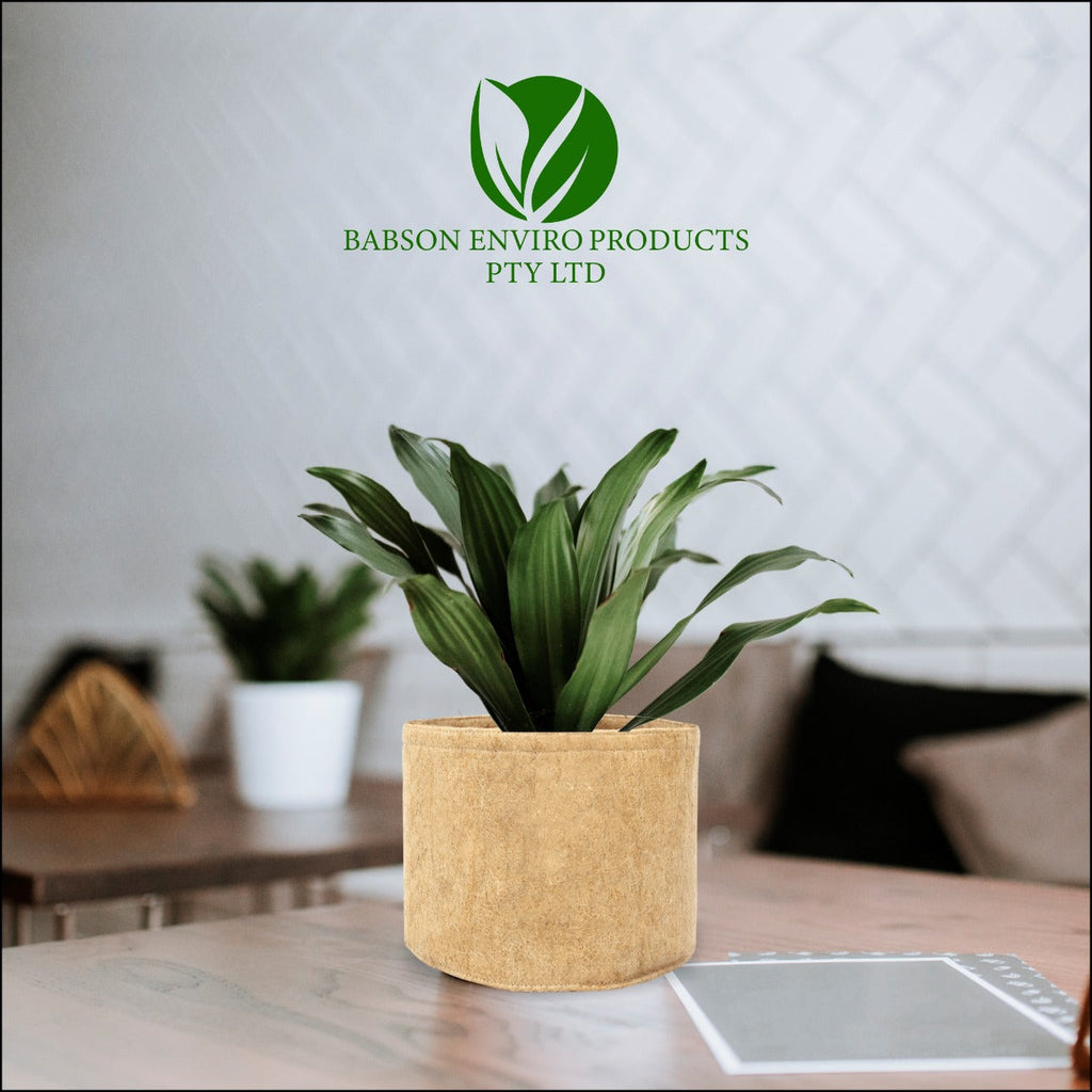 Outdoor-Pflanztöpfe aus umweltfreundlichem Jutegewebe (19 Liter)