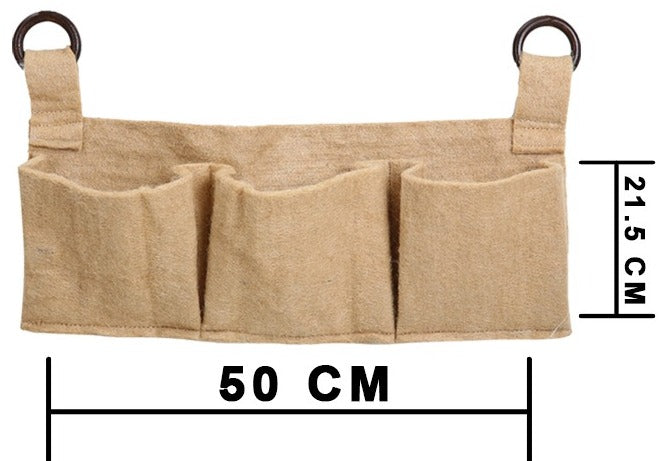 Outdoor Umweltfreundliche Jute-Wandtasche mit 3 Pflanztaschen